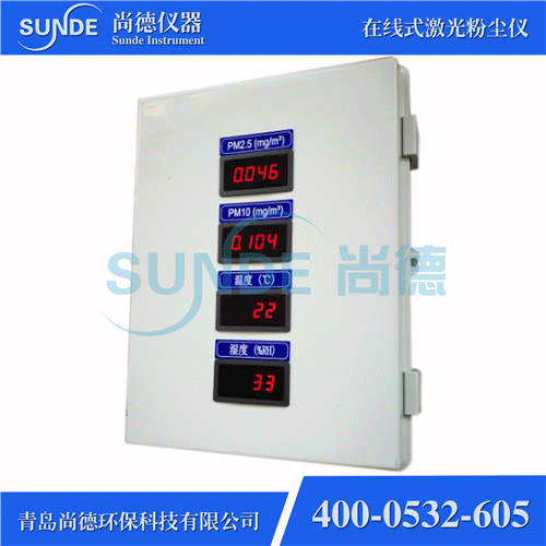 SN-F802 智能型在線(xiàn)式粉塵濃度檢測(cè)儀（PM2.5+PM10，帶外顯）